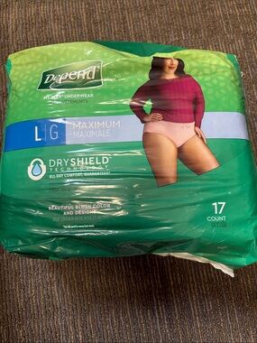 Women's Depend Maximum Absorbency Blush Fit-Flex Underwear, Large